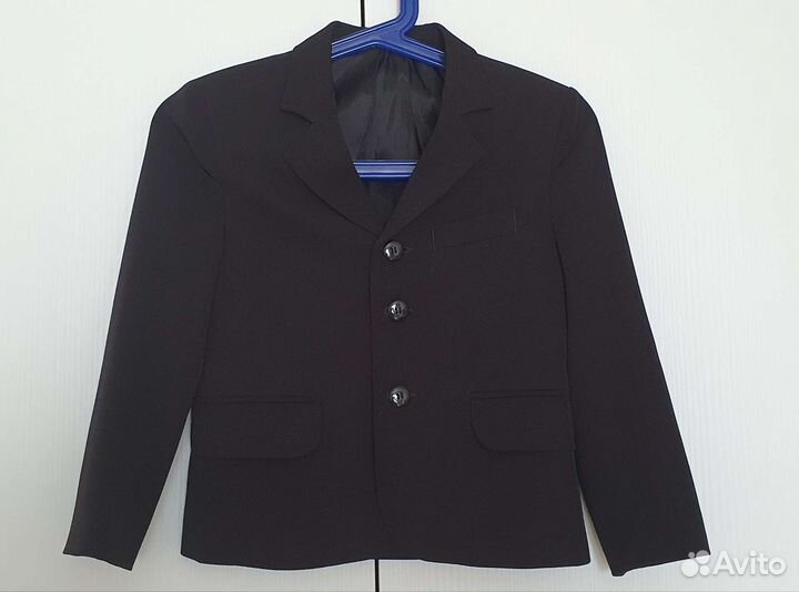 Пиджак детский черный 122-128