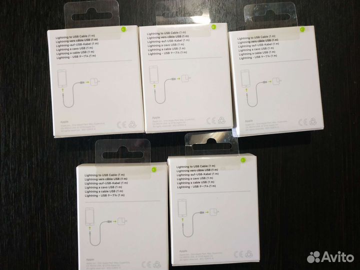 Кабель Lightning iPhone оригинал 5 шт