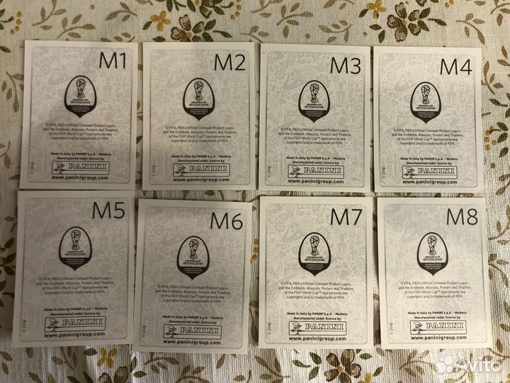 Сет наклеек Макдональдс Панини Чемпионат Мира 2018