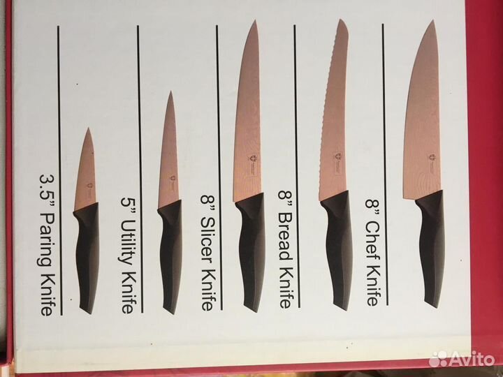 Набор ножей 5шт Royalty Line