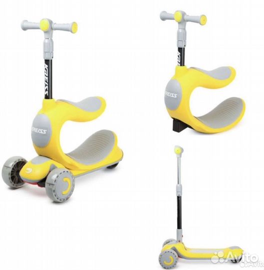 Беговел, самокат-трансформер 3 в 1