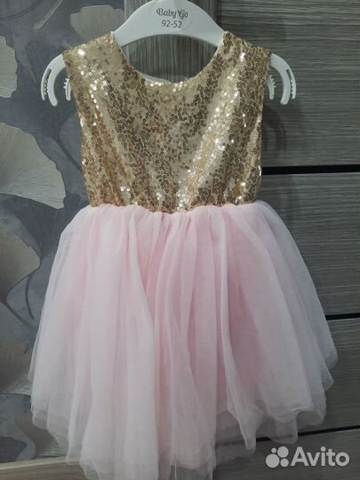 Нарядное платье для девочки р.92 (1+1 ) 2 платья