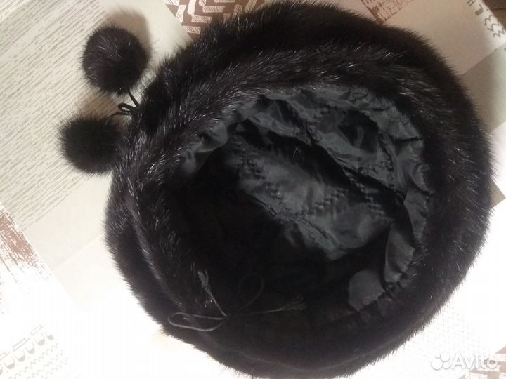 Женский норковый берет