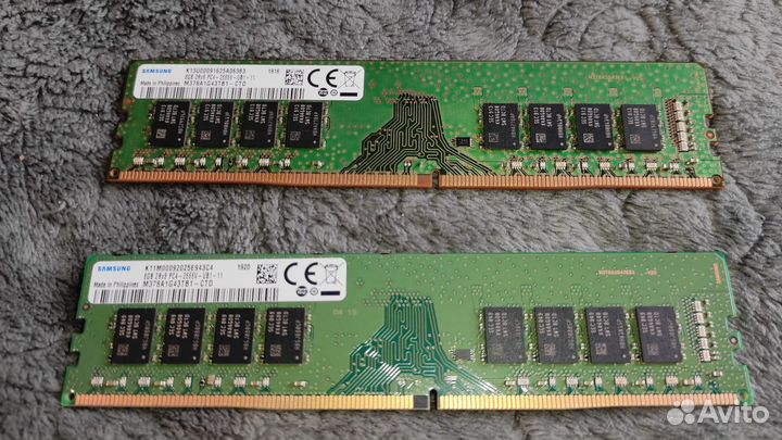Память samsung ddr4 2х8гб 2666 19 19 19 32