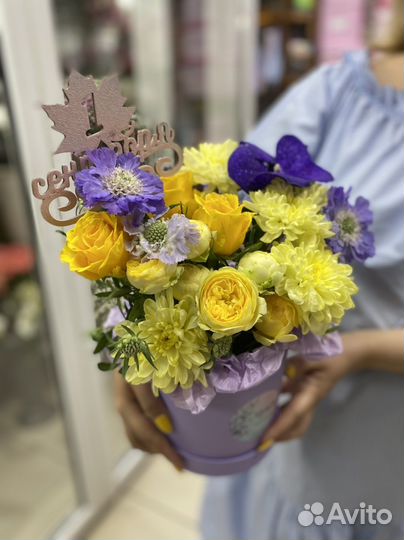 Цветы в коробке