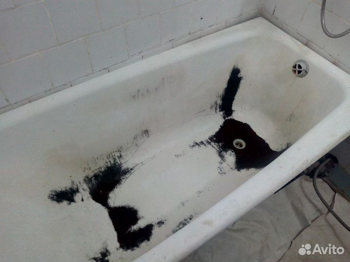 Реставрация ванн жидким наливным акрилом