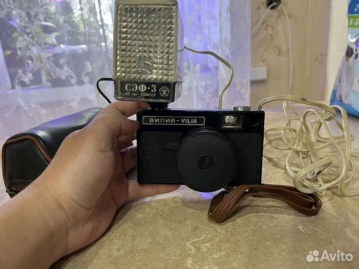 Плёночный фотоаппарат vilia (вилия) со вспышкой