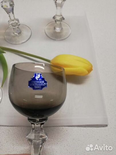 Фужеры-рюмка СССР цветное стекло