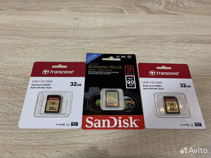Карта памяти sdhc SanDisk, Transcend Оригинальные