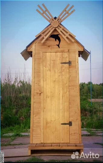 Дачный туалет деревянный PRO882