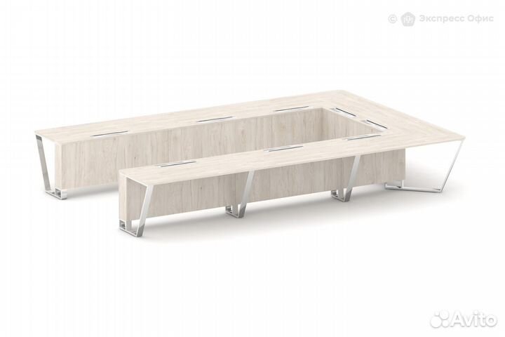 Стол для переговоров П-образный Steel Meet MD-PR.B.SP-15P