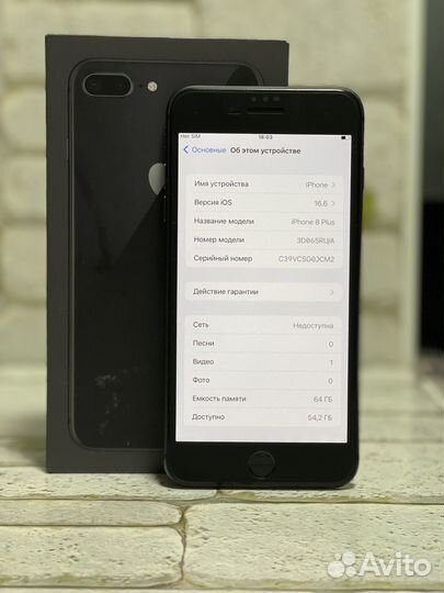 iPhone 8 Plus 64gb Акб 100