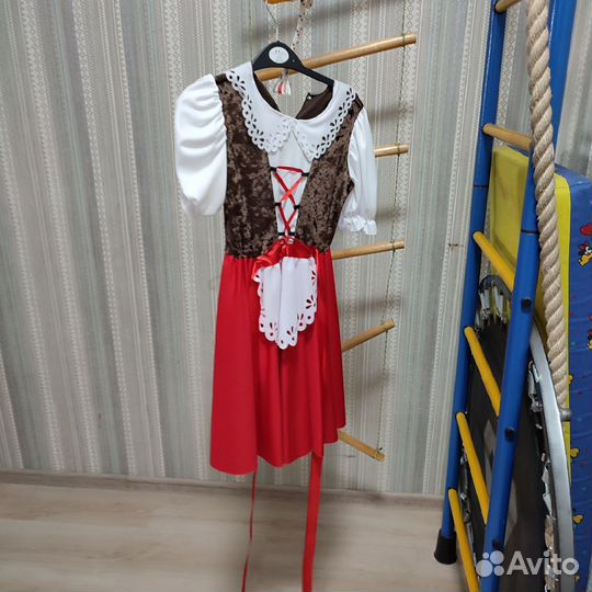 Новогодний костюм красная шапочка128