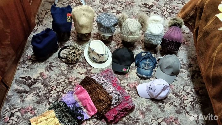 Шапки,шарфа, перчатки, шляпа, кепки