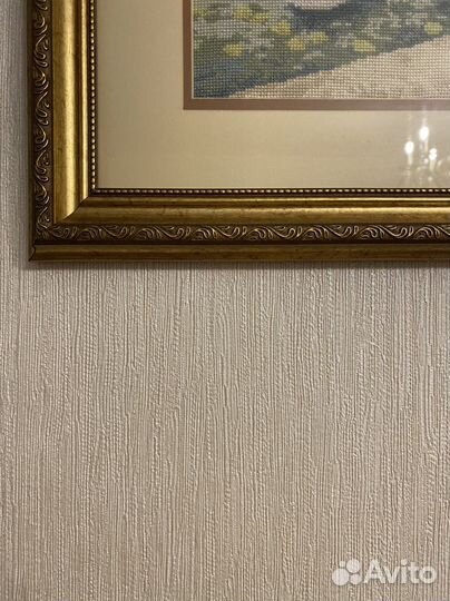 Картина вышитая крестиком ручная работа