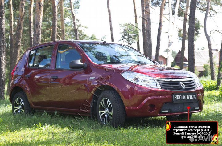 Защ.сетка перед.бампера RenaultSandero sbrs-046512