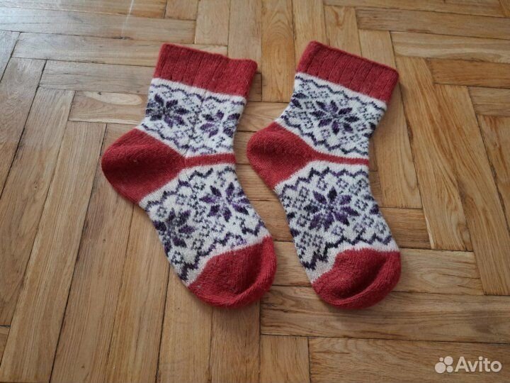 Носки вязаные карельские 40-42