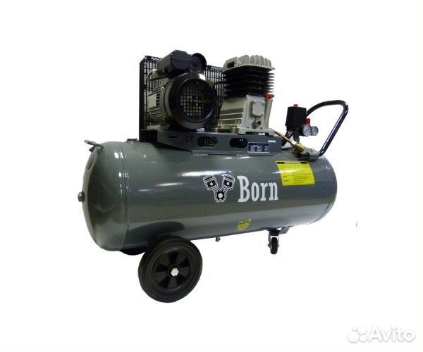 Поршневой компрессор с ременным приводом