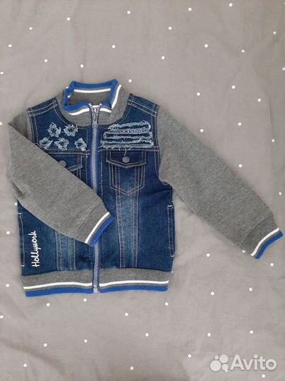 Джинсовый костюм для мальчика 86
