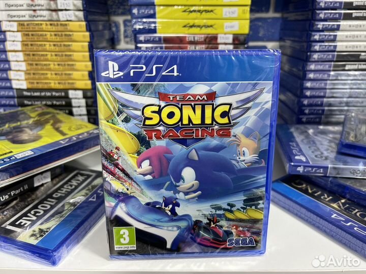 Диск Team Sonic Racing PS4 / Новый