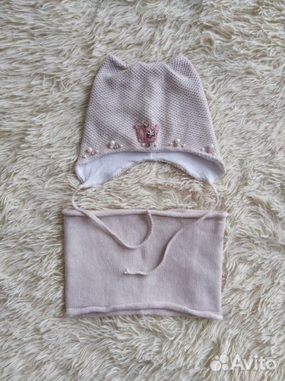 Комплект шапка, шарф