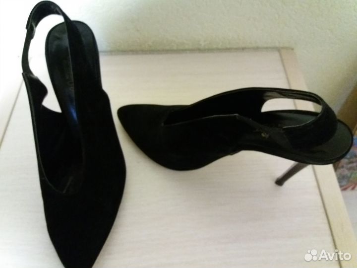 Замшевые туфли 37-38 разм., доставка