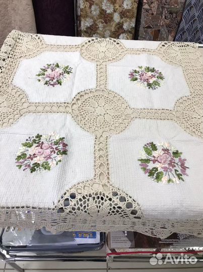 Скатерть салфетки лен