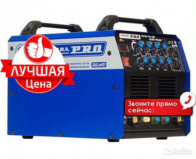Аппарат свар. aurorapro inter TIG 200 AC/DC pulse