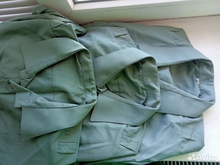 Новые военные рубашки (синие, оливковые)