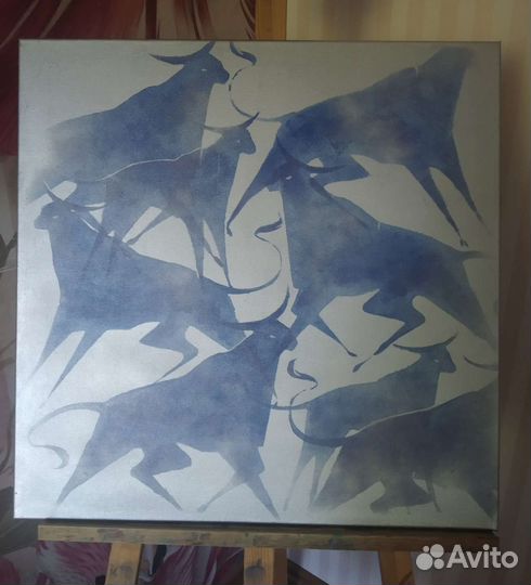 Картина, акрил 60на60см