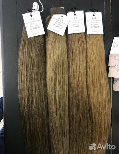 Хвост из натуральных волос