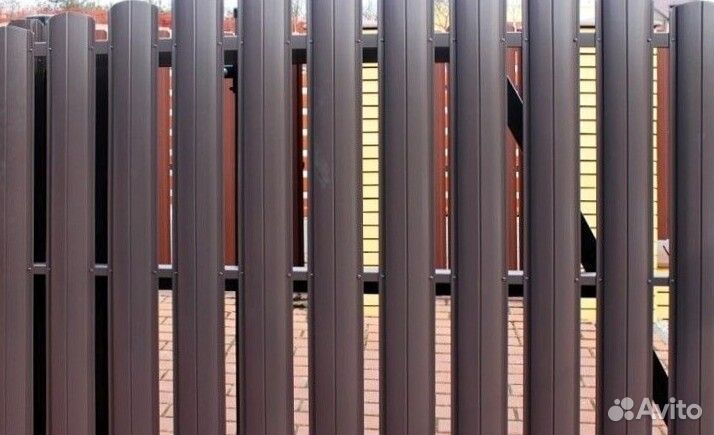 Шахматный штакетник