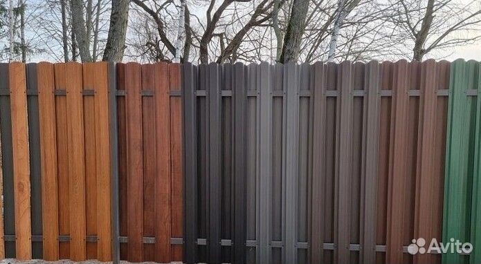 Шахматный штакетник