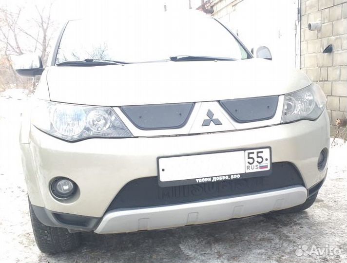 Mitsubishi Outlander II дорест зимняя заглушка