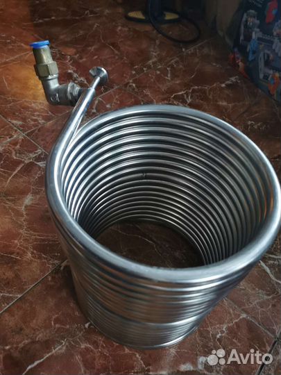 Охладитель сусла для пива противоточный (чиллер)