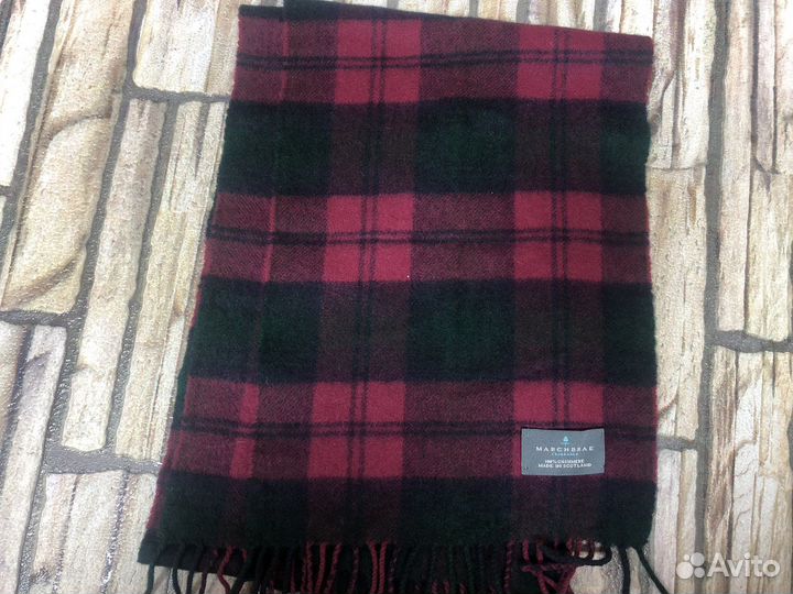 Кашемировый шотландский шарф Marchbrae