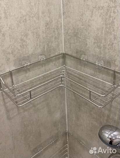 Угловая полка для ванной