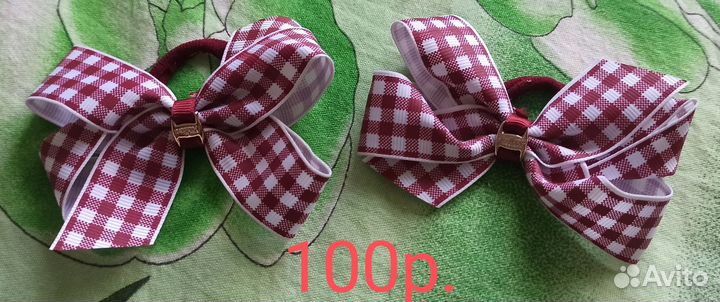 Брошь-галстук, бантики