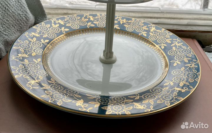 Новая фарфоровая ваза-этажерка Чехословакия