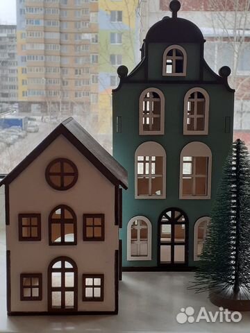 Домик подсвечник для интерьера