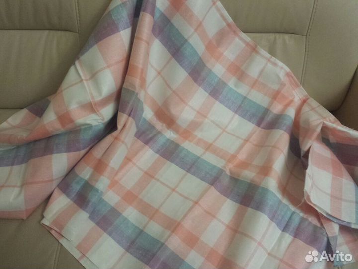 Ткань в клетку (Лен)