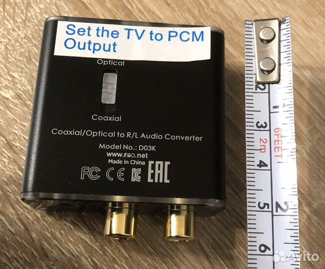 Аудио-конвертер Fiio Taishan-D03K (toshlink-RCA)