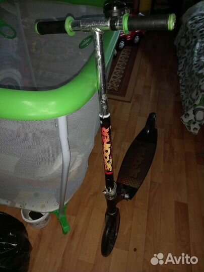 Самокат черный