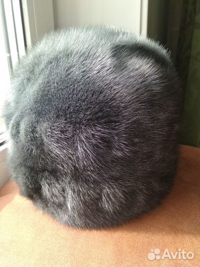 Новая шапка из голубой норки