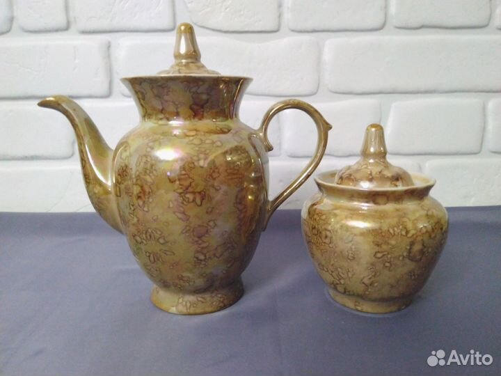 Набор Чайник и сахарница Городница Фарфор СССР