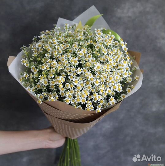 Букет из матрикарии