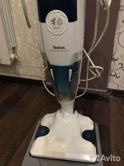 Паровая швабра + пылесос tefal