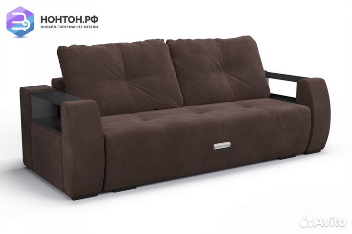 Диван еврокнижка Мальтида коричневый
