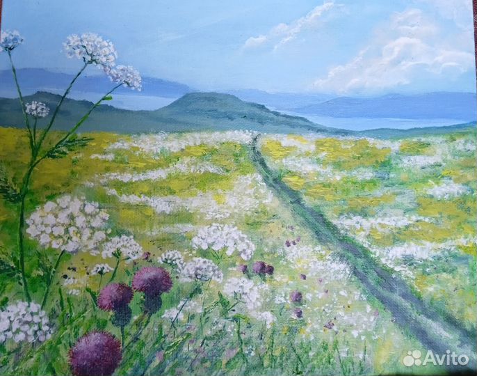 Картина акрилом на холсте