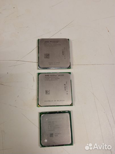 3 Процессора+4 шт DDR 2